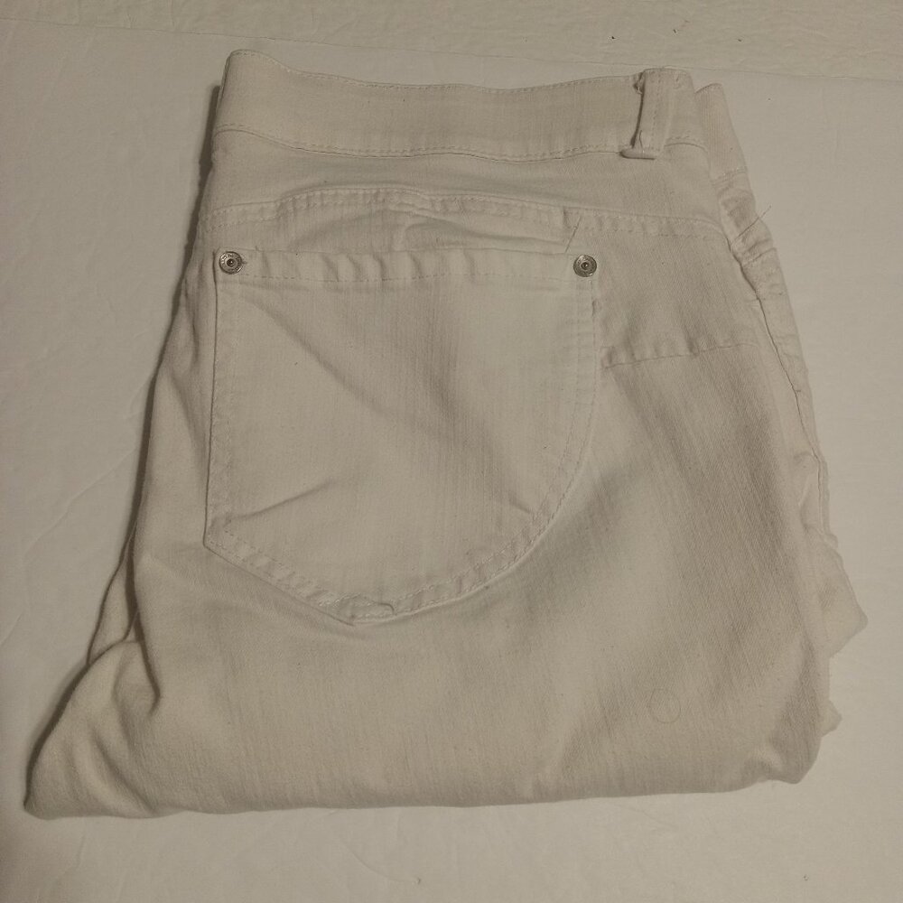 Democracy Women's AB Solution White Jeans B1176XAOW Size 14